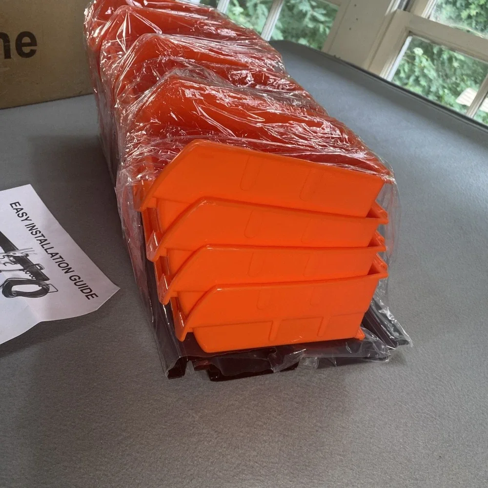 Torack Wall Mounted Storage Bins Orange 20 Pieces 6